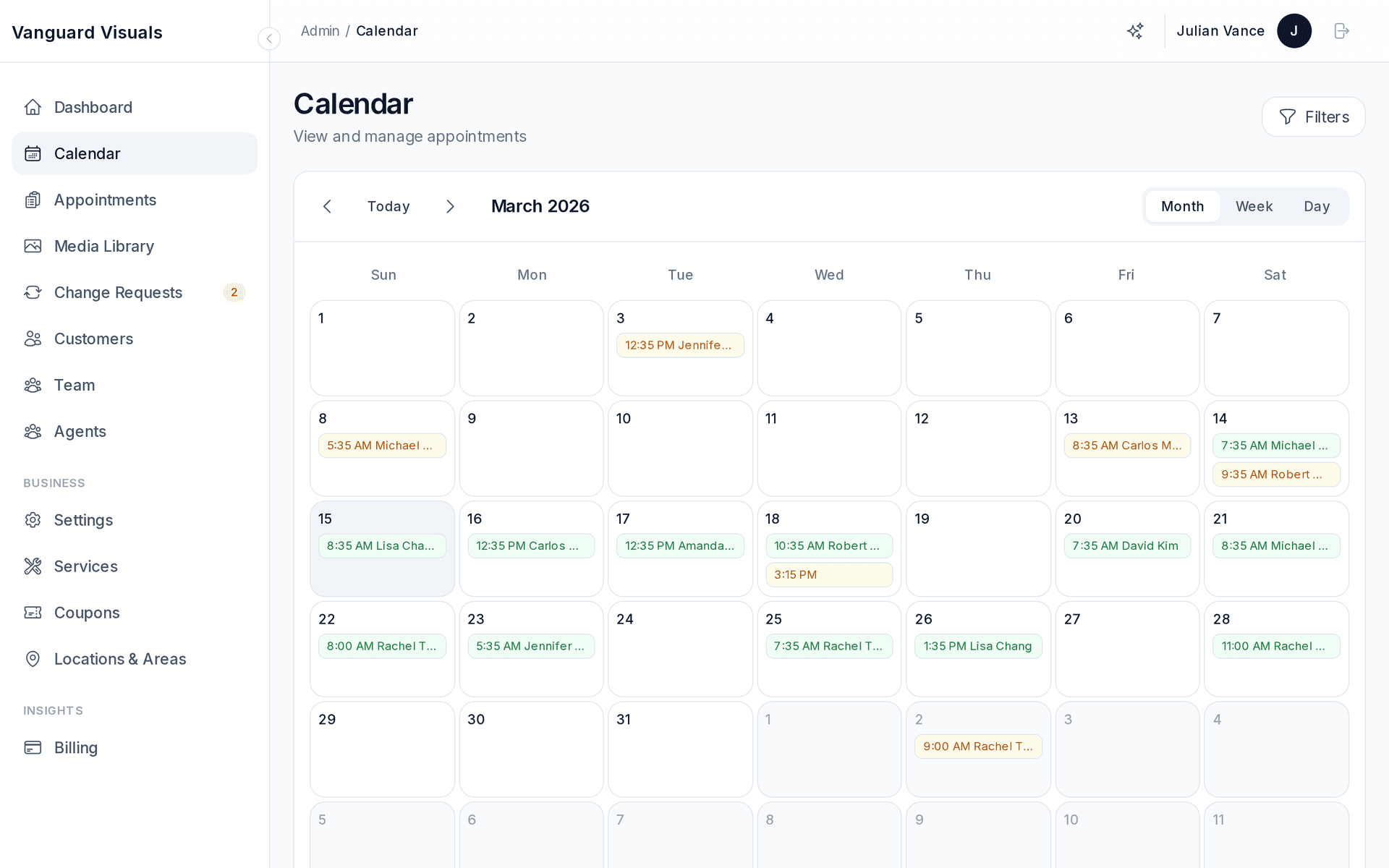 Calendar calculating drive times and avoiding double bookings